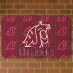 Washington State Cougars Bolt Row Crimson Doormat