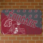 Washington State Cougars Football Pride Crimson Doormat