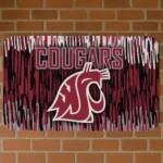 Washington State Cougars Vertical Flow Crimson Doormat