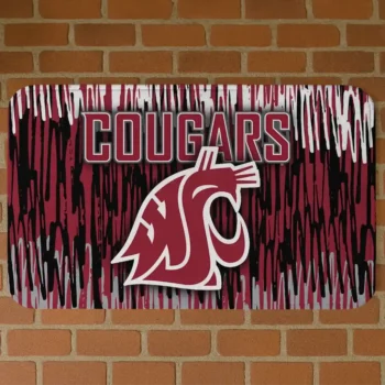 Washington State Cougars Vertical Flow Crimson Doormat