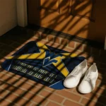 west-virginia-mountaineers-techno-camo-blue-black-doormat-best-selling.webp