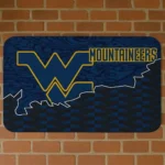 West Virginia Mountaineers Tribal Detailing Blue Black Doormat