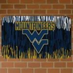 West Virginia Mountaineers Vertical Flow Blue Doormat