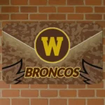 Western Michigan Broncos Layered Lines Brown Doormat