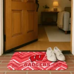 wisconsin-badgers-chevron-geometrics-red-doormat-best-selling.webp