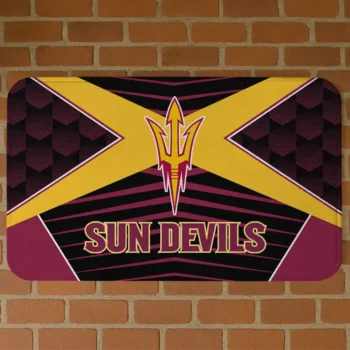 Arizona State Sun Devils Techno Camo Maroon Black Doormat