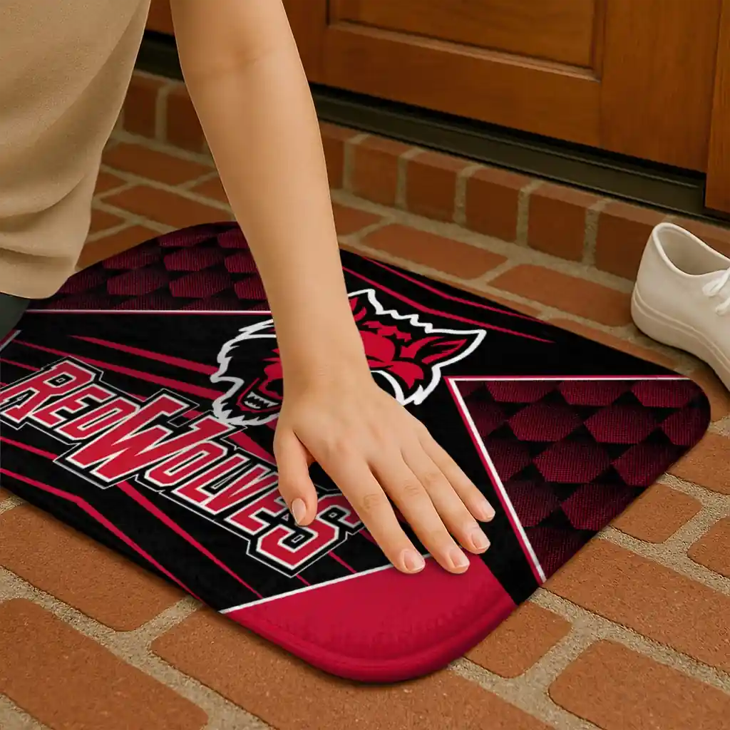 arkansas-state-red-wolves-techno-camo-scarlet-black-doormat-premium-grade.webp