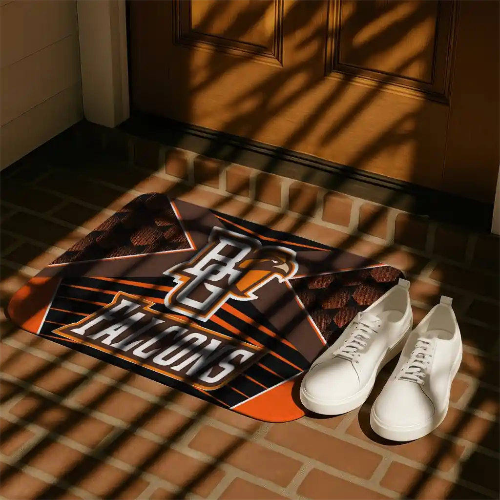 bowling-green-falcons-techno-camo-orange-black-doormat-trendy.webp