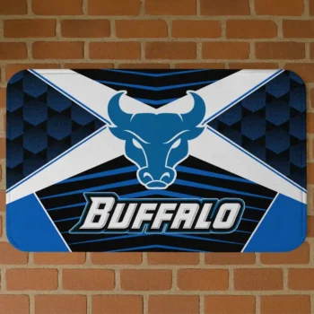 Buffalo Bulls Techno Camo Royal Blue Black Doormat