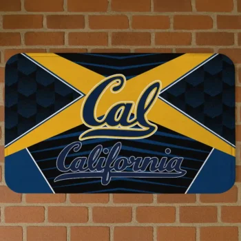 California Golden Bears Techno Camo Blue Black Doormat