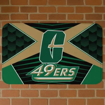 Charlotte 49ers Techno Camo Green Black Doormat