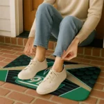 charlotte-49ers-techno-camo-green-black-doormat-best-selling.webp