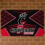 Cincinnati Bearcats Techno Camo Red Black Doormat