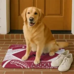 custom-arkansas-razorbacks-football-crest-red-black-doormat-best-selling.webp
