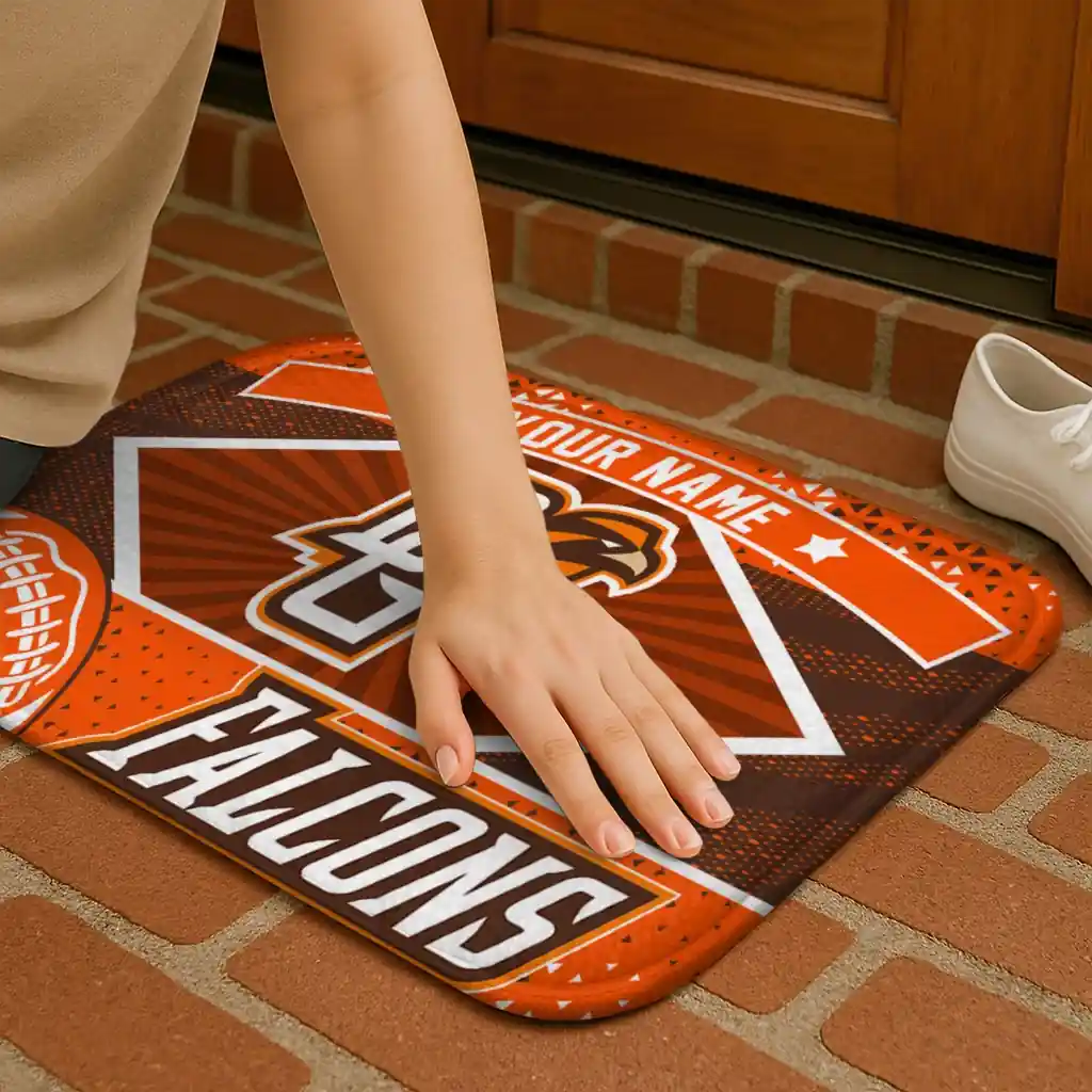 custom-bowling-green-falcons-football-crest-orange-black-doormat-premium-grade.webp