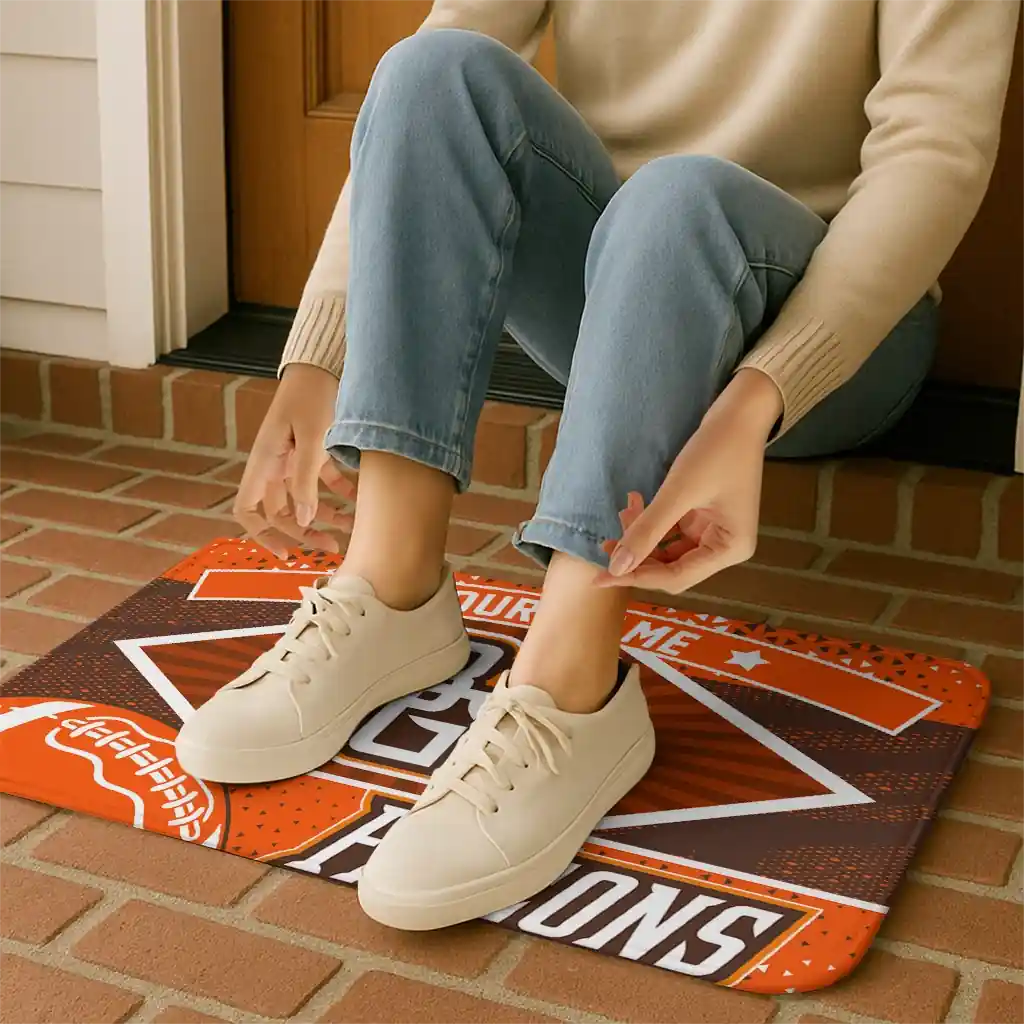 custom-bowling-green-falcons-football-crest-orange-black-doormat-top-rated.webp