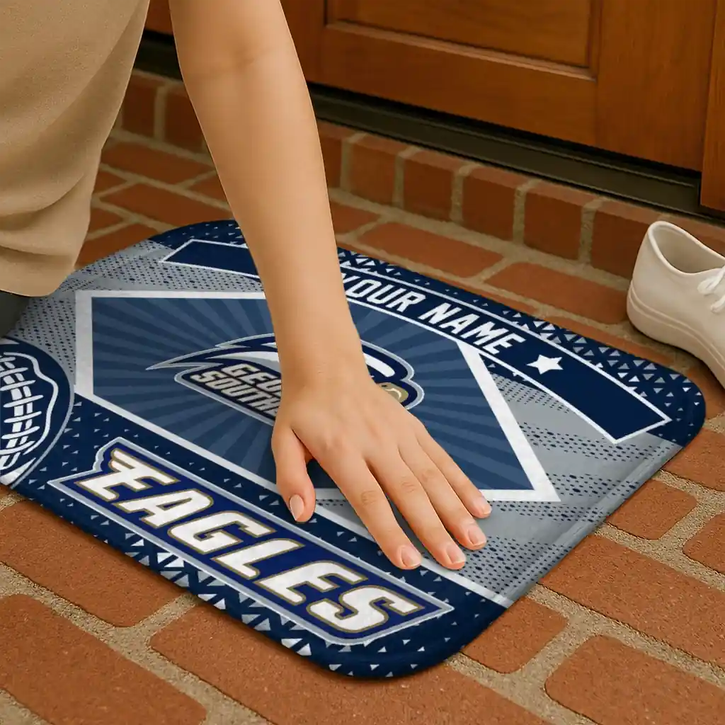 custom-georgia-southern-eagles-football-crest-blue-black-doormat-premium-grade.webp