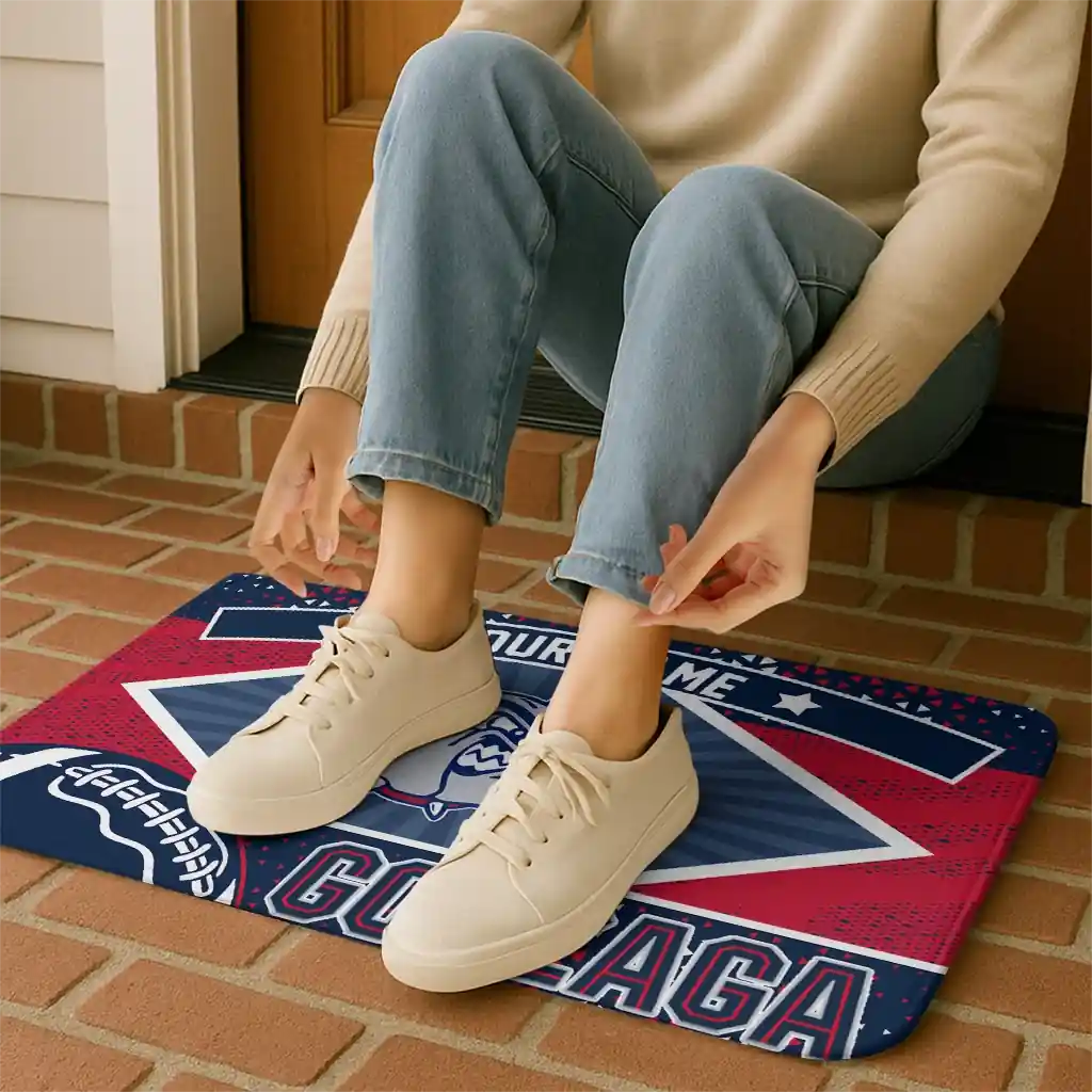 custom-gonzaga-bulldogs-football-crest-blue-black-doormat-top-rated.webp