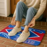 custom-kansas-jayhawks-football-crest-blue-black-doormat-best-selling.webp