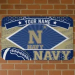 custom-navy-midshipmen-football-crest-blue-black-doormat-best-selling.webp