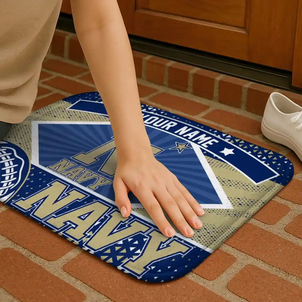 custom-navy-midshipmen-football-crest-blue-black-doormat-premium-grade.webp