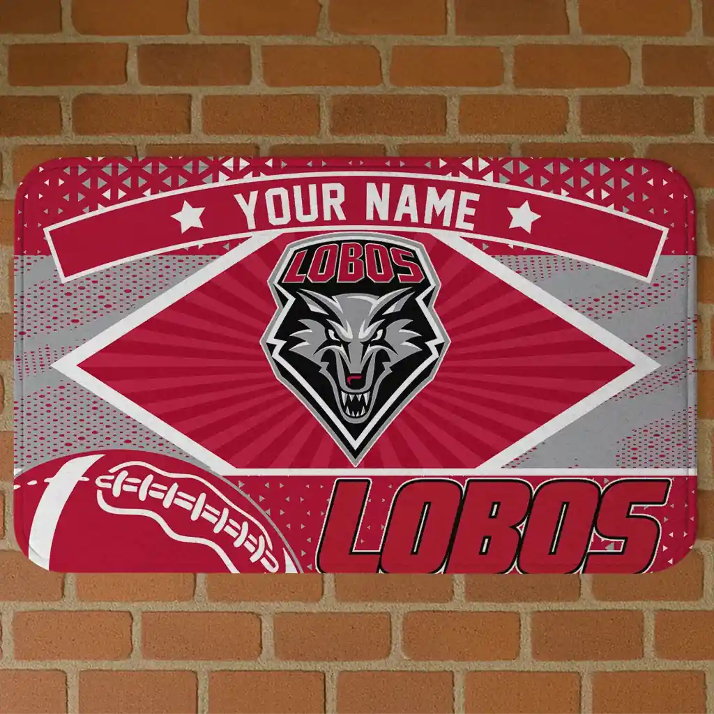 custom-new-mexico-lobos-football-crest-red-black-doormat-best-selling.webp custom new mexico lobos football crest red black doormat best selling