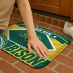 custom-north-dakota-state-bison-football-crest-green-black-doormat-best-selling.webp