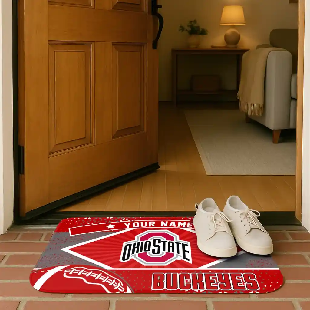 custom-ohio-state-buckeyes-football-crest-scarlet-black-doormat-fashion-forward.webp