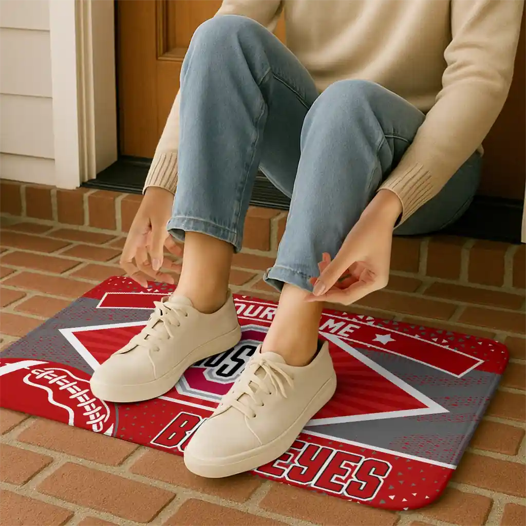custom-ohio-state-buckeyes-football-crest-scarlet-black-doormat-top-rated.webp