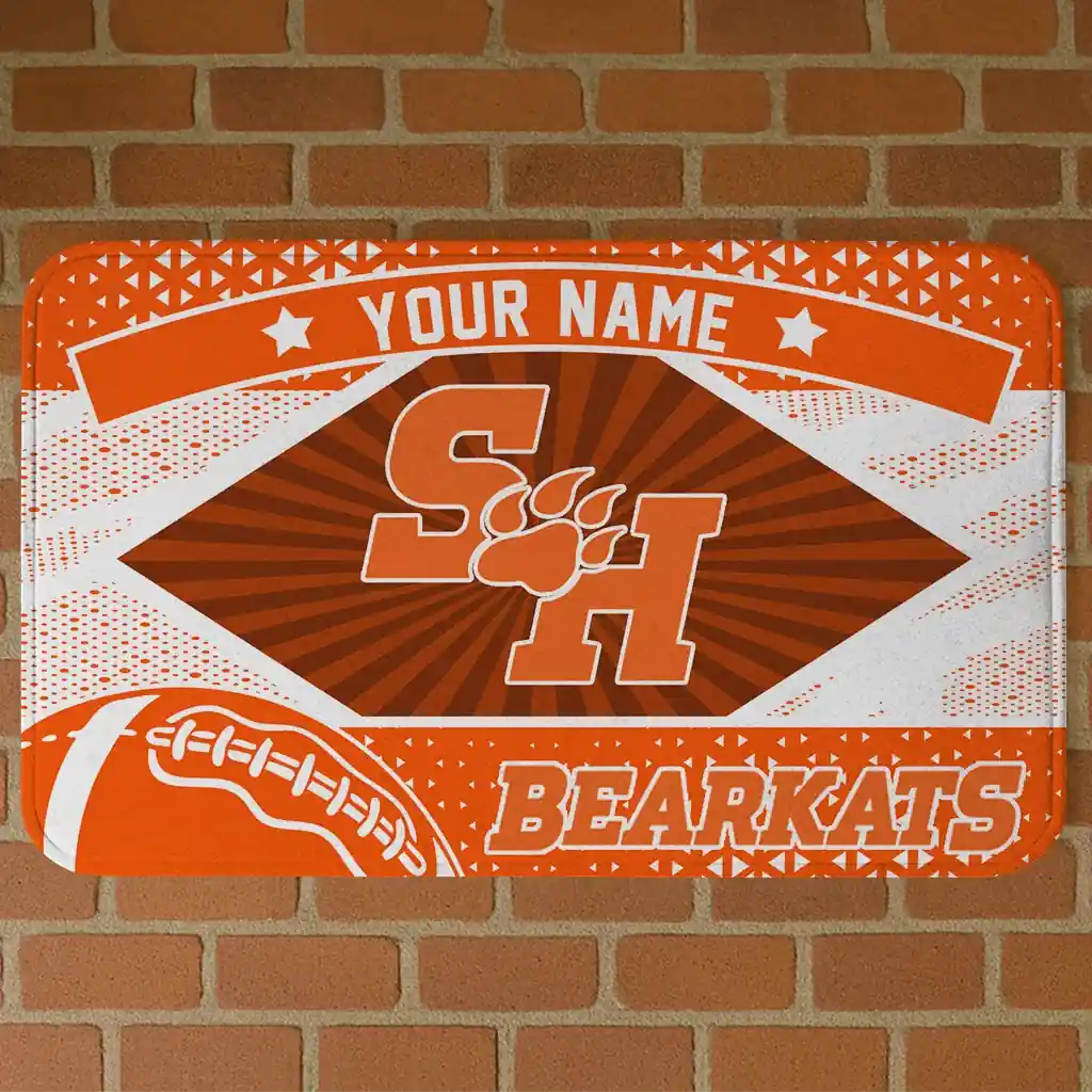 custom-sam-houston-bearkats-football-crest-orange-black-doormat-best-selling.webp custom sam houston bearkats football crest orange black doormat best selling