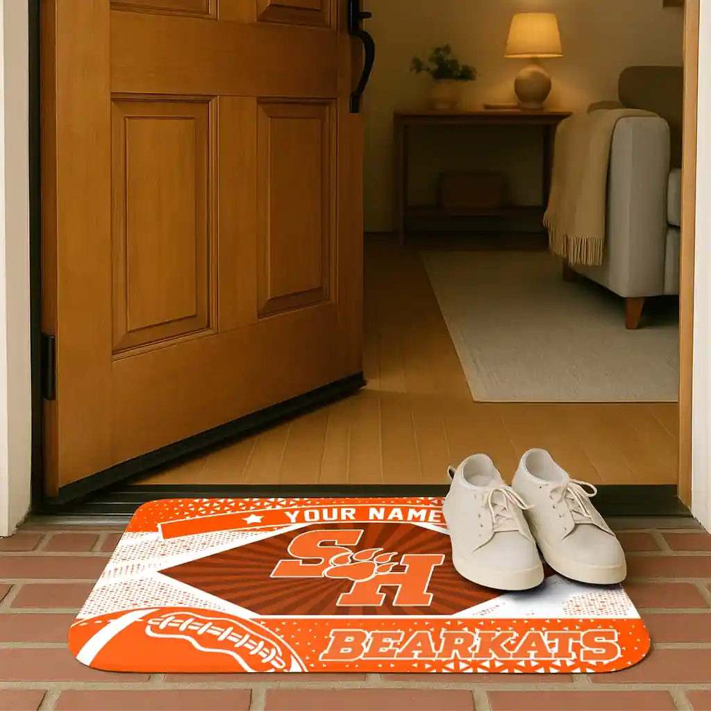 custom-sam-houston-bearkats-football-crest-orange-black-doormat-fashion-forward.webp