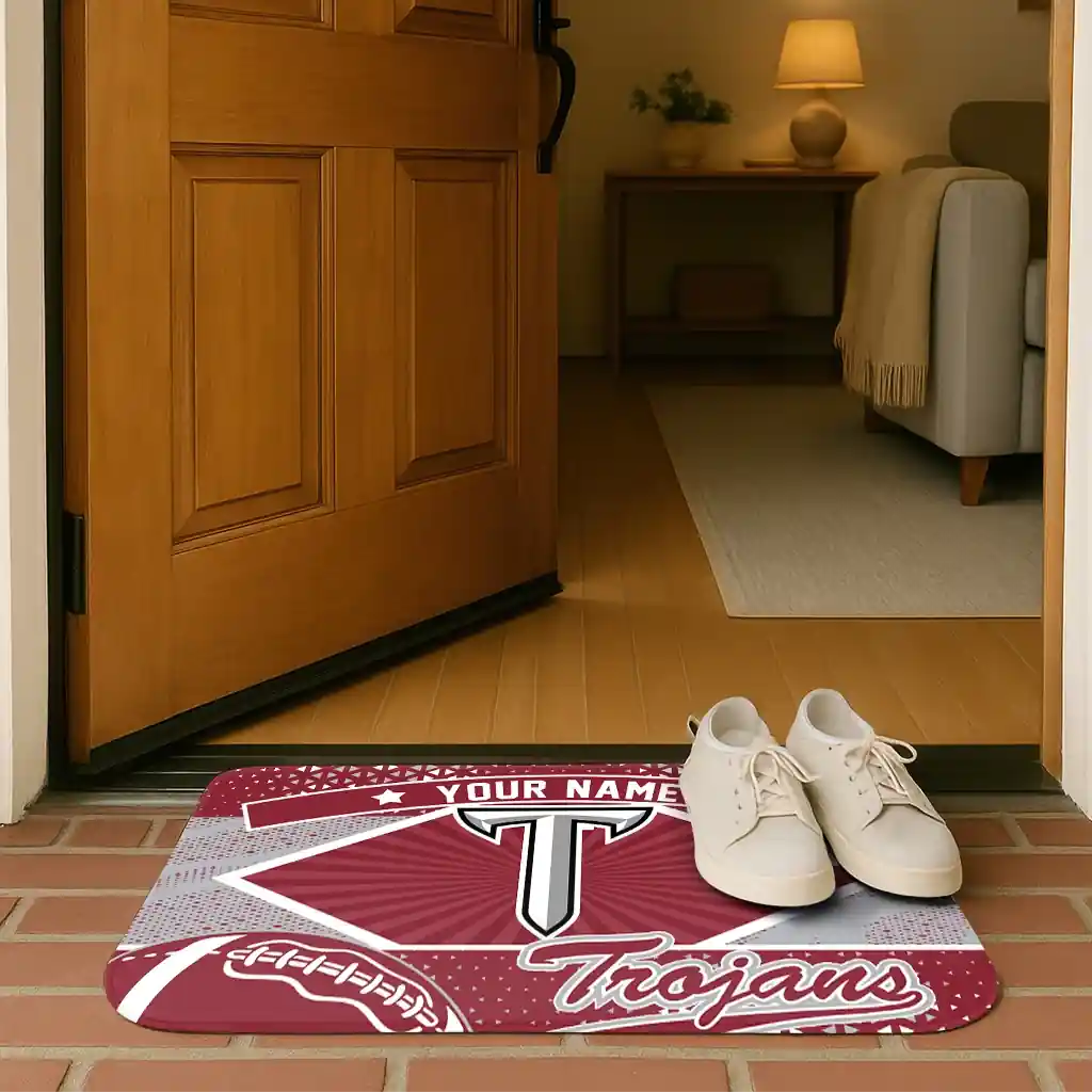 custom-troy-trojans-football-crest-red-black-doormat-fashion-forward.webp
