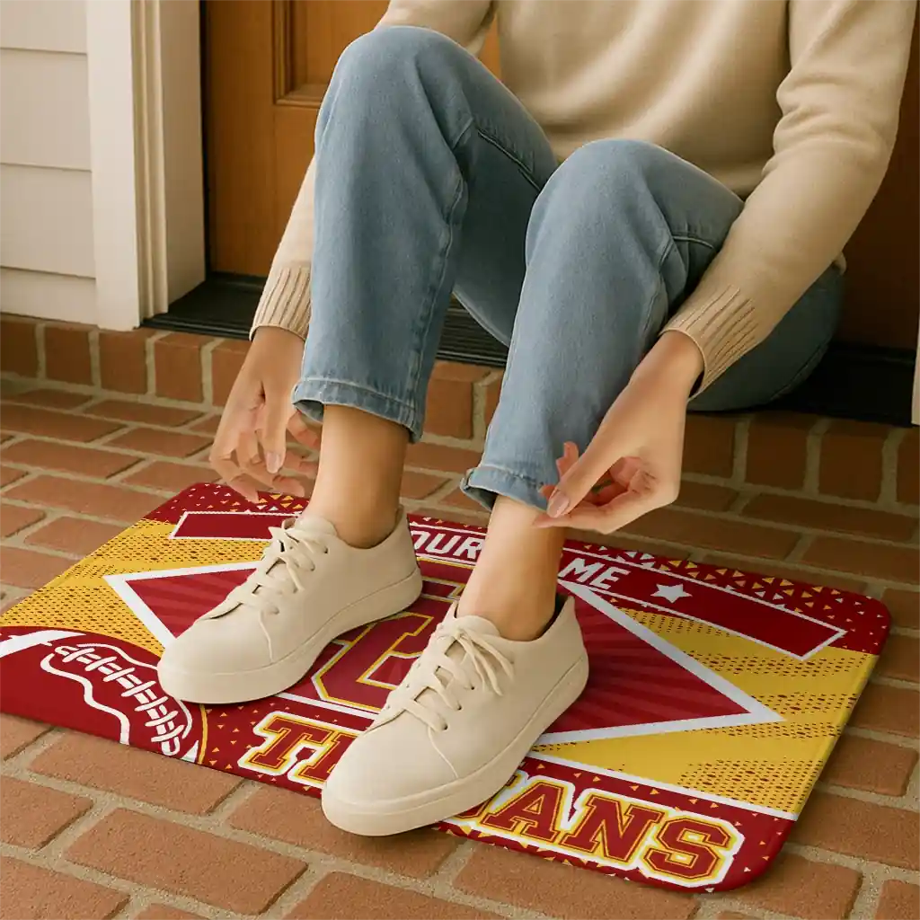 custom-usc-trojans-football-crest-red-black-doormat-top-rated.webp