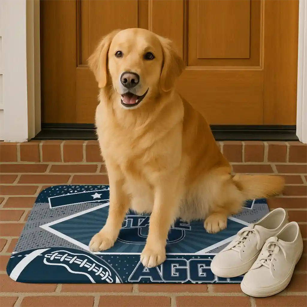 custom-utah-state-aggies-football-crest-navy-black-doormat-high-quality.webp