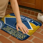 custom-west-virginia-mountaineers-football-crest-blue-black-doormat-best-selling.webp