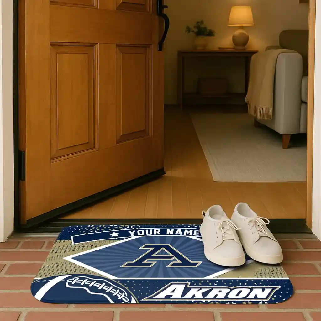customized-akron-zips-football-crest-blue-black-doormat-fashion-forward.webp
