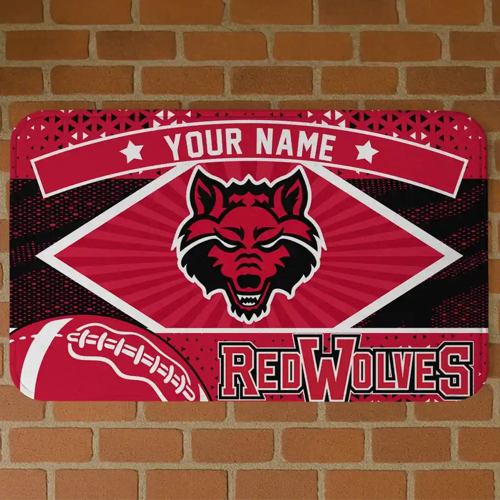 customized-arkansas-state-red-wolves-football-crest-scarlet-black-doormat-best-selling.webp customized arkansas state red wolves football crest scarlet black doormat best selling