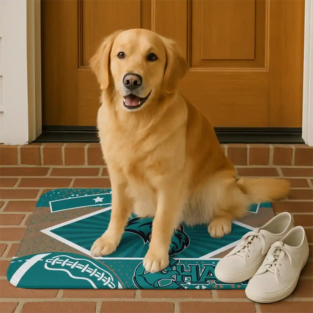 customized-coastal-carolina-chanticleers-football-crest-green-black-doormat-high-quality.webp