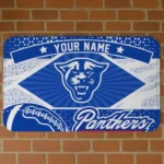 customized-georgia-state-panthers-football-crest-blue-black-doormat-best-selling.webp