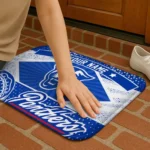 customized-georgia-state-panthers-football-crest-blue-black-doormat-best-selling.webp