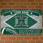 customized-hawaii-rainbow-warriors-football-crest-green-black-doormat-best-selling.webp
