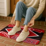 customized-jacksonville-state-gamecocks-football-crest-red-black-doormat-best-selling.webp