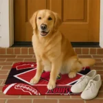 customized-louisville-cardinals-football-crest-red-black-doormat-best-selling.webp