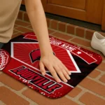 customized-louisville-cardinals-football-crest-red-black-doormat-best-selling.webp