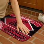 customized-miami-redhawks-football-crest-red-black-doormat-best-selling.webp
