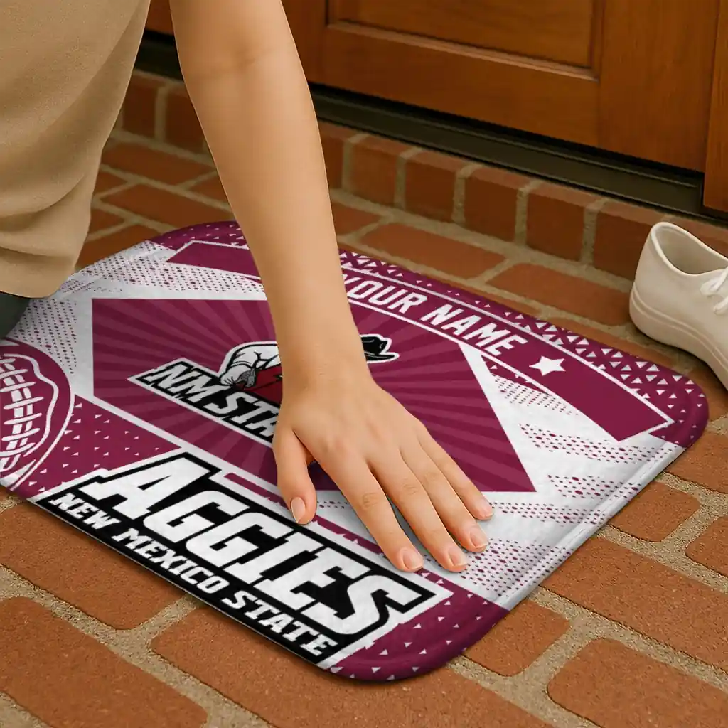 customized-new-mexico-state-aggies-football-crest-crimson-black-doormat-premium-grade.webp
