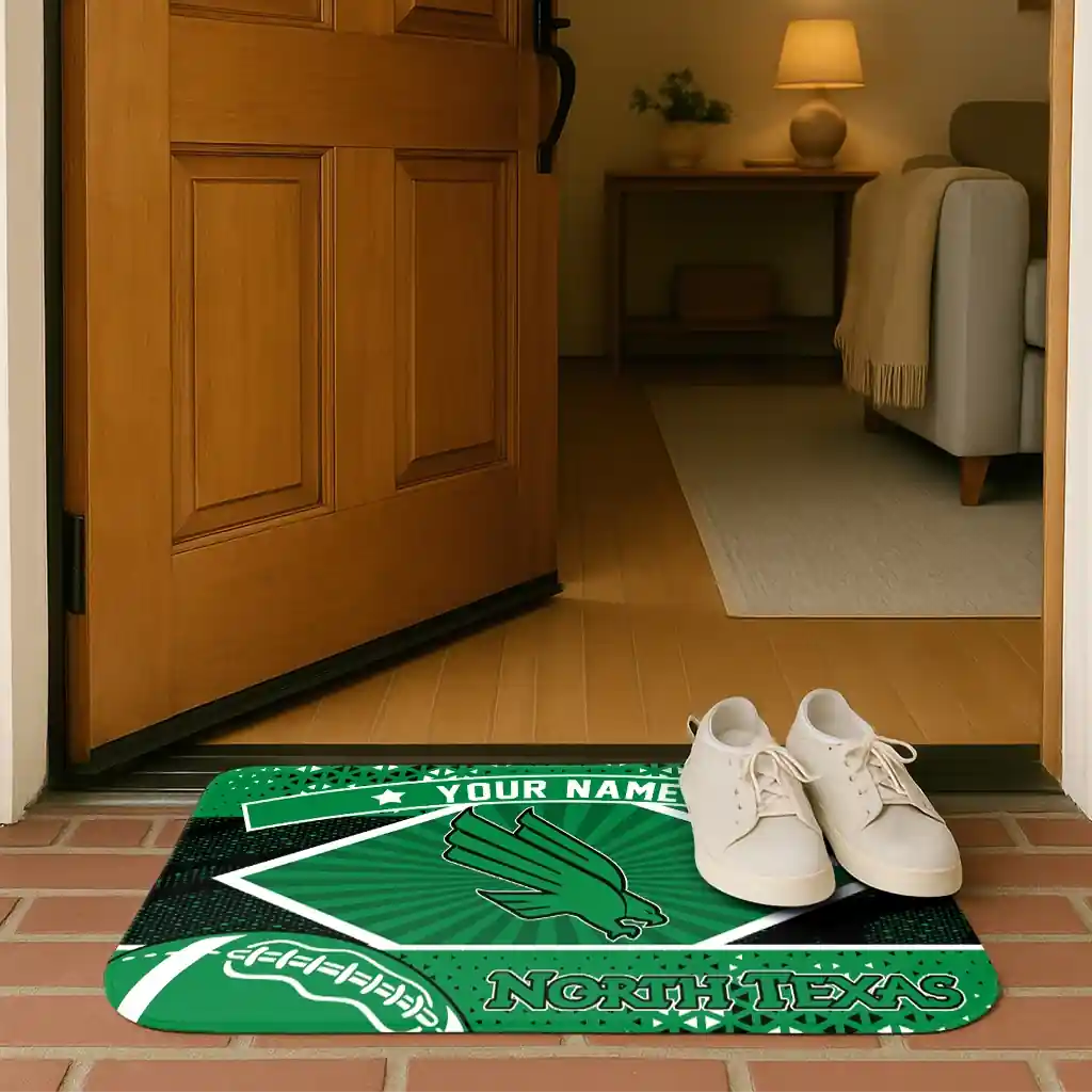 customized-north-texas-mean-green-football-crest-green-black-doormat-fashion-forward.webp