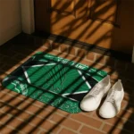 customized-north-texas-mean-green-football-crest-green-black-doormat-best-selling.webp
