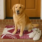 customized-oklahoma-sooners-football-crest-crimson-black-doormat-best-selling.webp