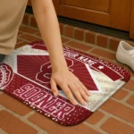 customized-oklahoma-sooners-football-crest-crimson-black-doormat-best-selling.webp